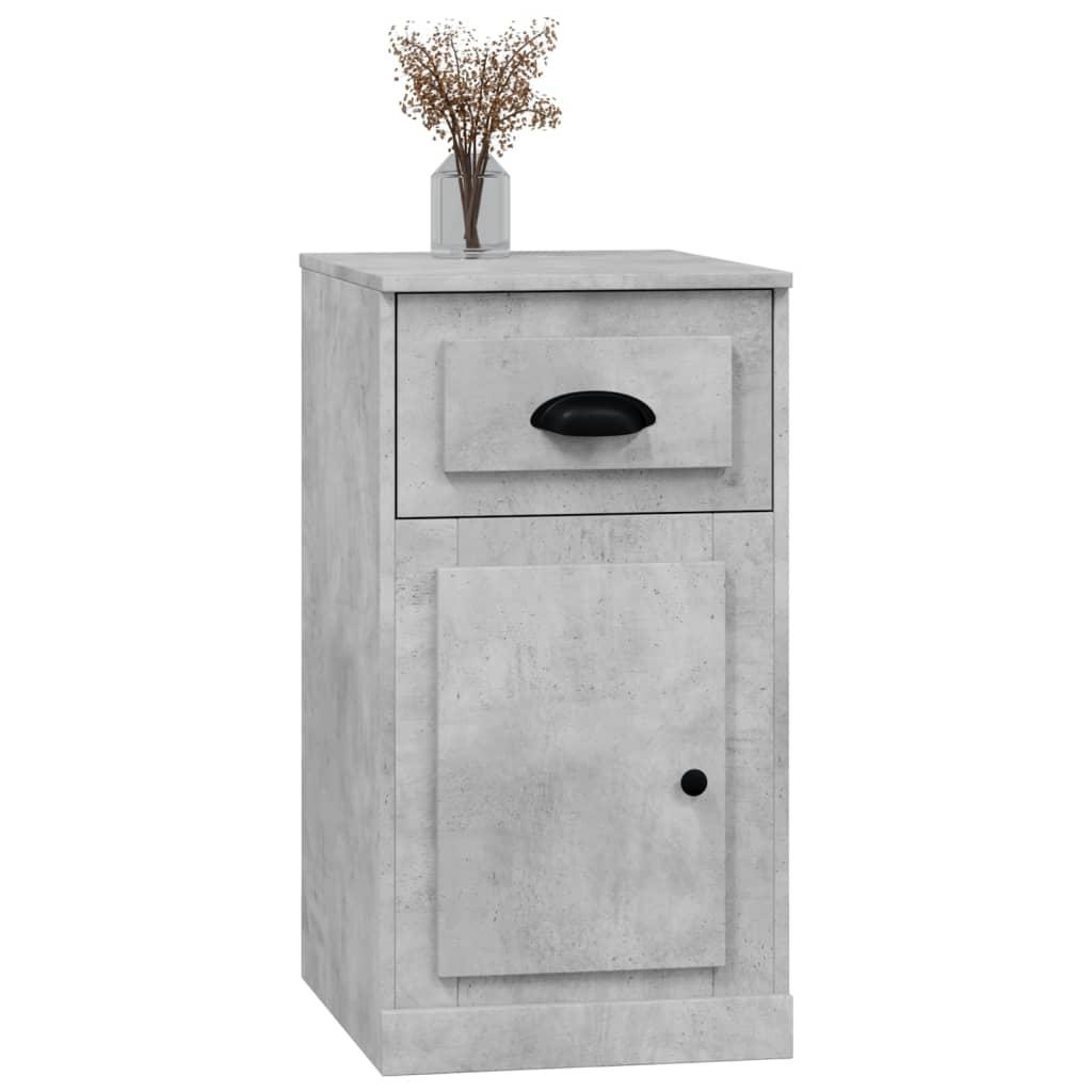 Side Cabinet with Drawer Concrete Grey 40x50x75 cm Engineered Wood