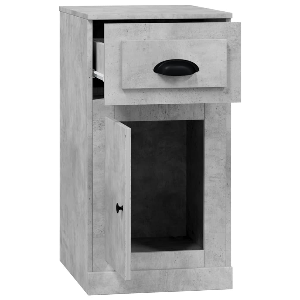 Side Cabinet with Drawer Concrete Grey 40x50x75 cm Engineered Wood