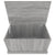 Storage Box Grey Sonoma 70x40x38 cm Engineered Wood