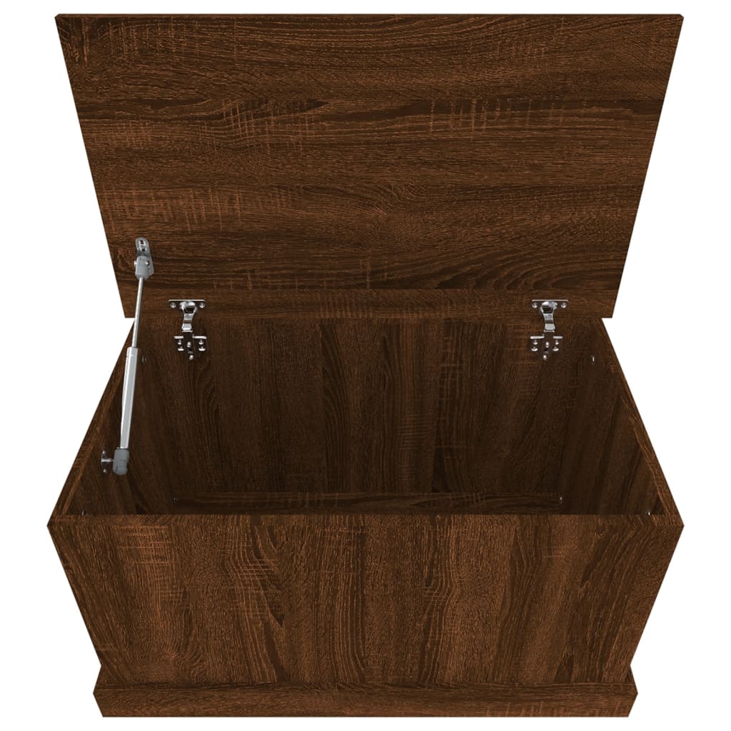 Storage Box Brown Oak 70x40x38 cm Engineered Wood