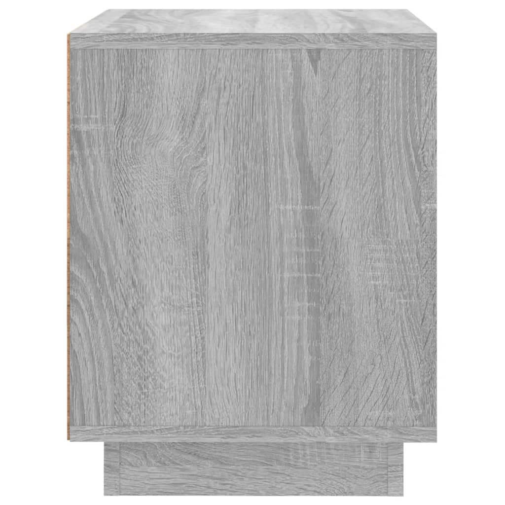 Bedside Cabinet Grey Sonoma 44x35x45 cm Engineered Wood