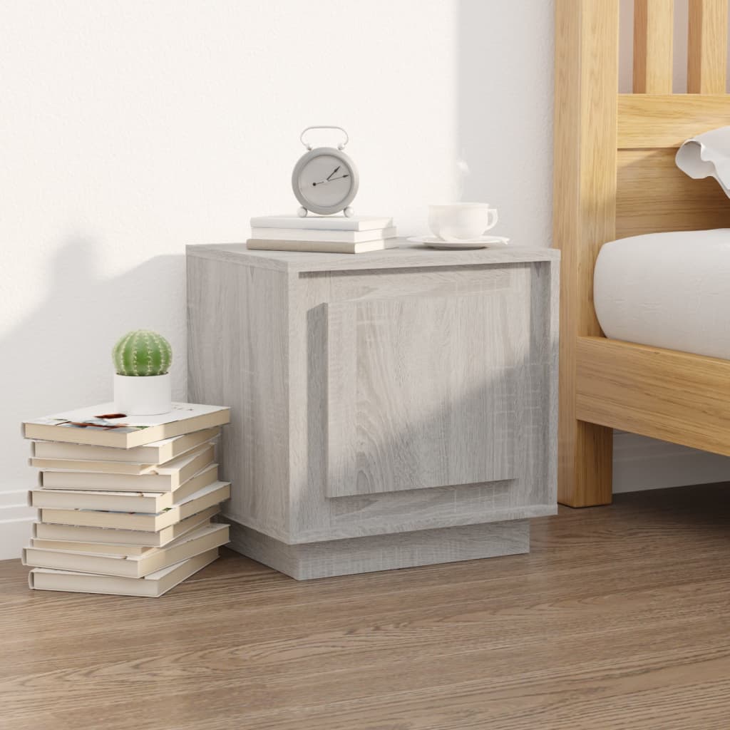 Bedside Cabinets 2 pcs Grey Sonoma 44x35x45 cm Engineered Wood