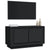 TV Cabinet Black 80x35x45 cm Engineered Wood