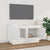 TV Cabinet High Gloss White 80x35x45 cm Engineered Wood