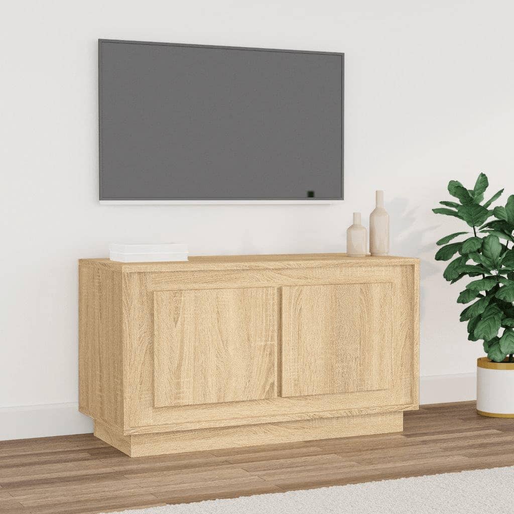 TV Cabinet Sonoma Oak 80x35x45 cm Engineered Wood