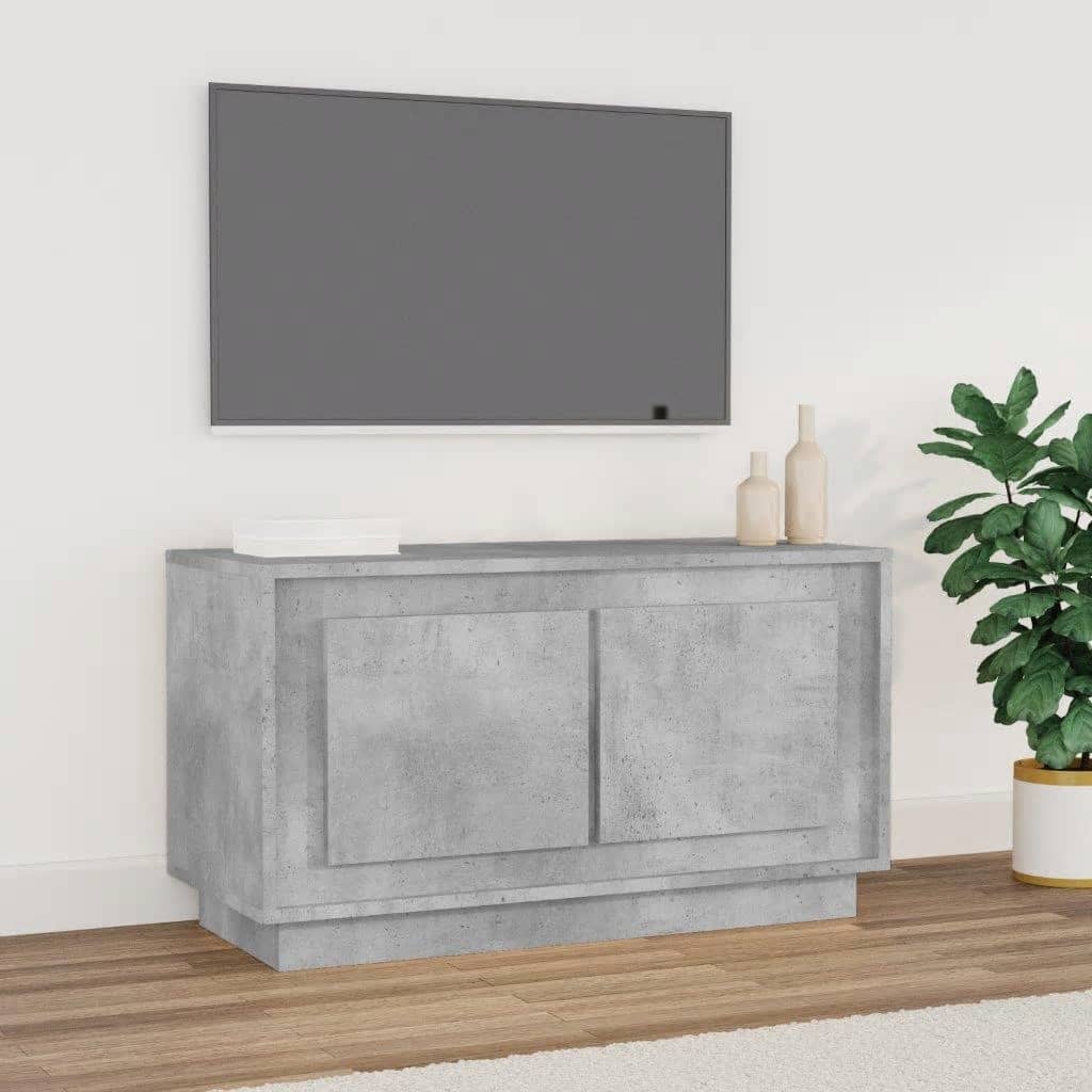 TV Cabinet Concrete Grey 80x35x45 cm Engineered Wood