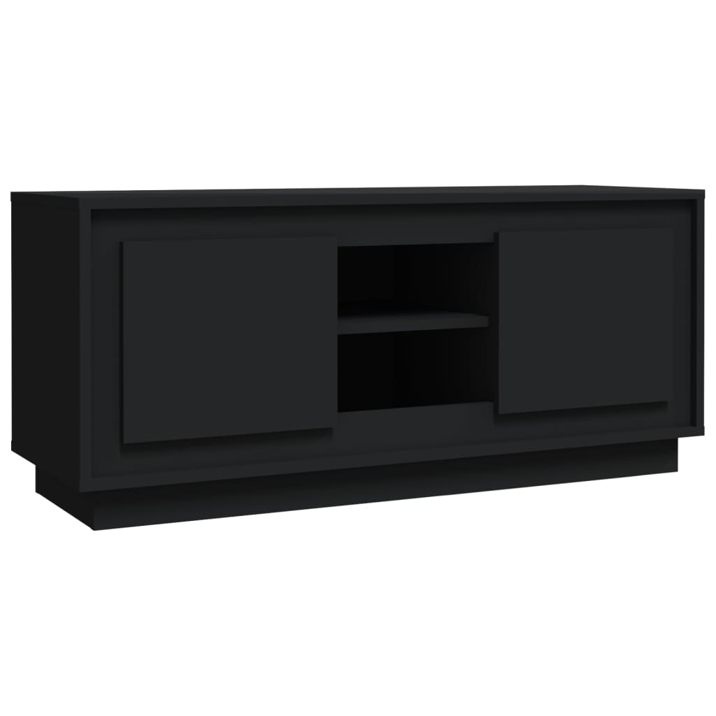 TV Cabinet Black 102x35x45 cm Engineered Wood