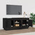 TV Cabinet Black 102x35x45 cm Engineered Wood