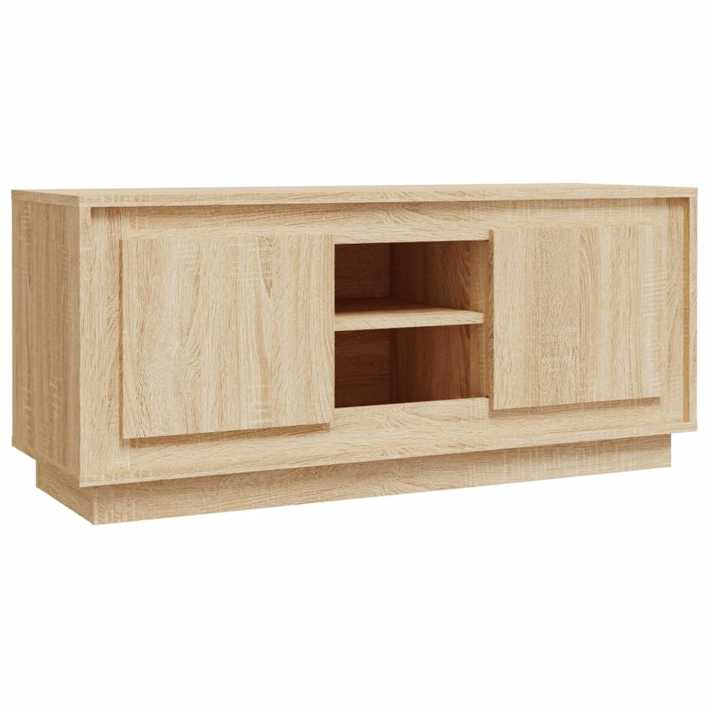 TV Cabinet Sonoma Oak 102x35x45 cm Engineered Wood