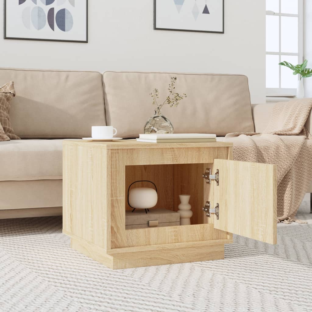 Coffee Table Sonoma Oak 51x50x44 cm Engineered Wood