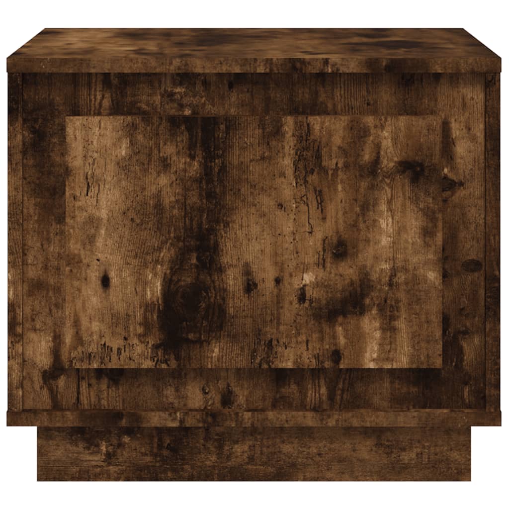 Coffee Table Smoked Oak 51x50x44 cm Engineered Wood