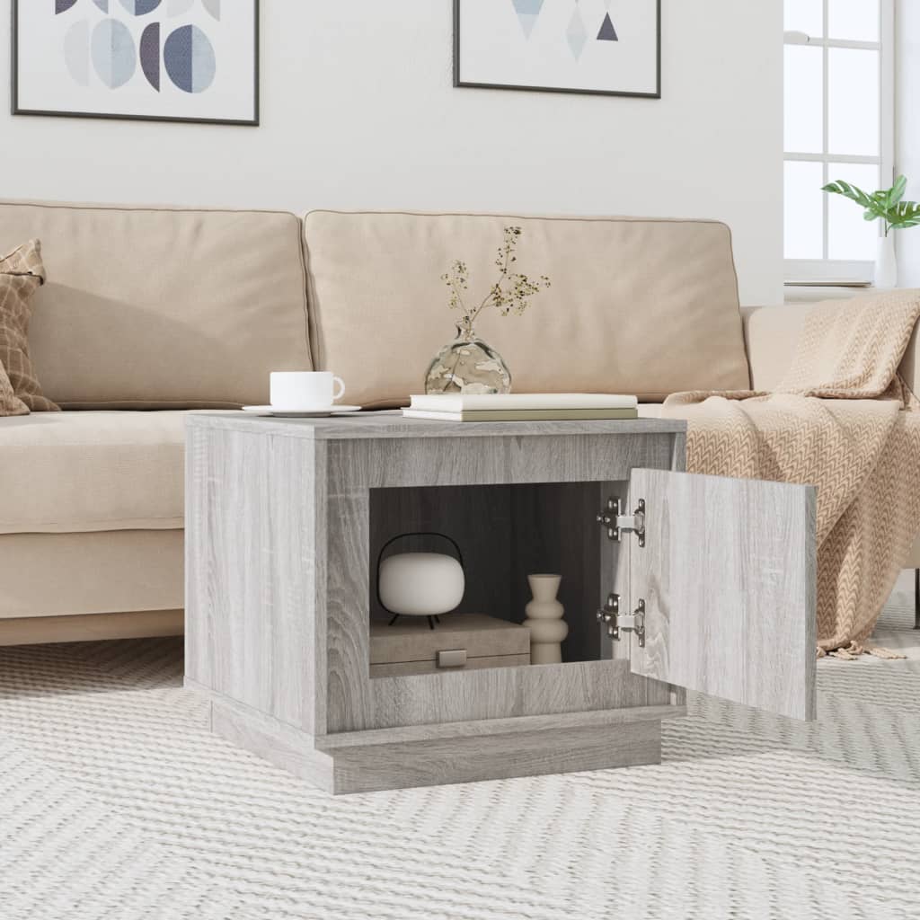 Coffee Table Grey Sonoma 51x50x44 cm Engineered Wood