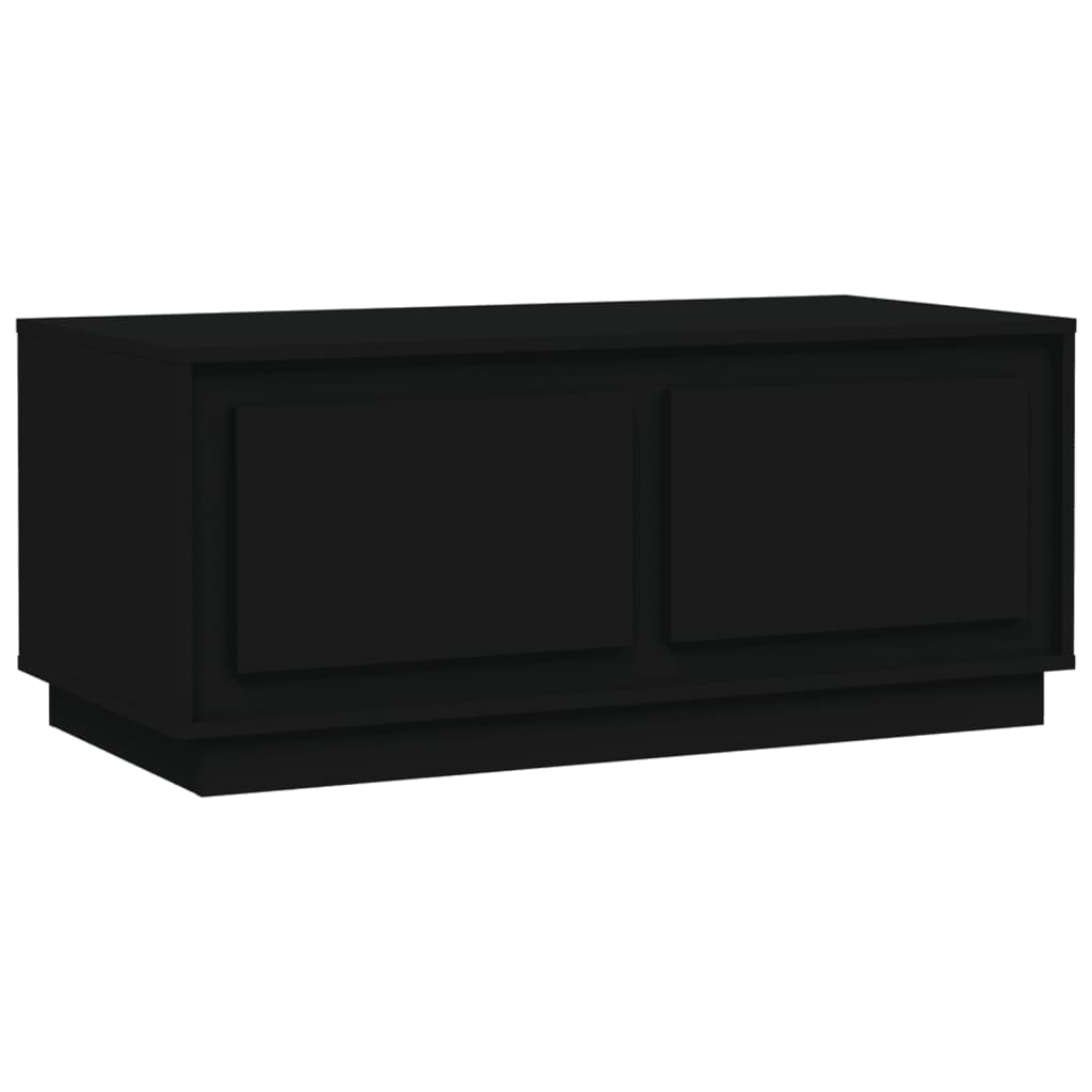 Coffee Table Black 102x50x44 cm Engineered Wood