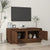 Coffee Table Brown Oak 102x50x44 cm Engineered Wood