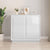 Sideboard High Gloss White 80x34x75 cm Engineered Wood