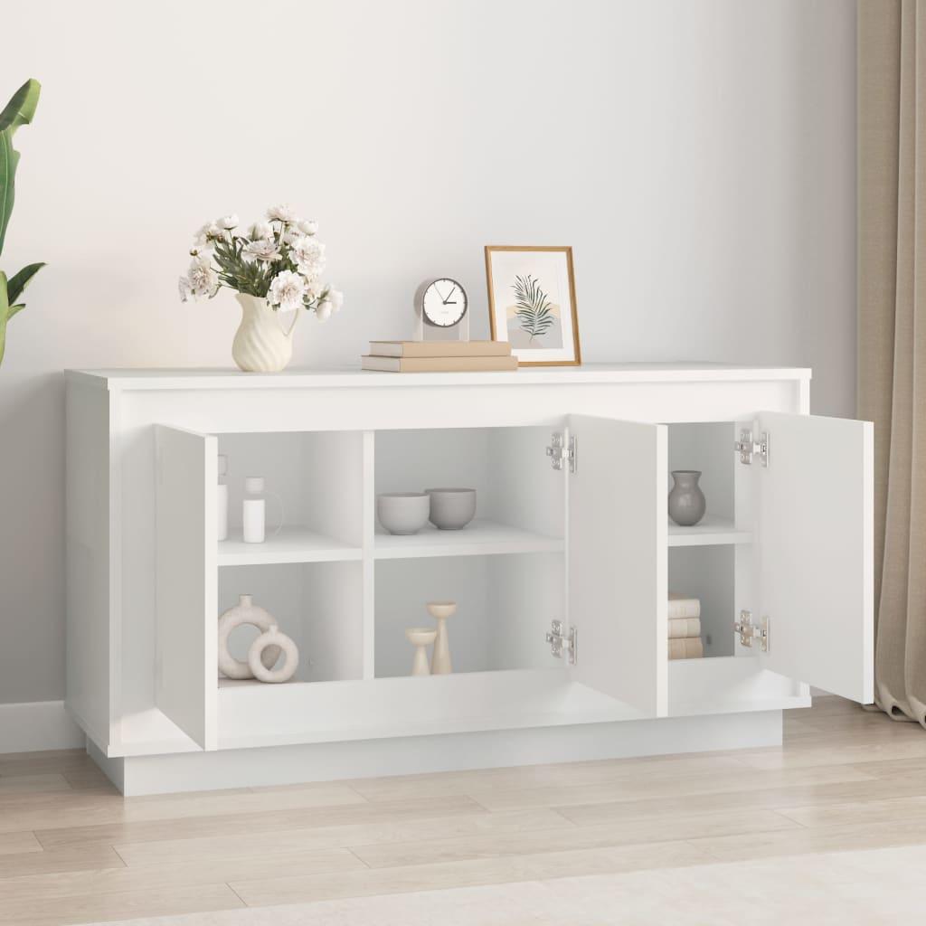 Sideboard White 102x35x55 cm Engineered Wood