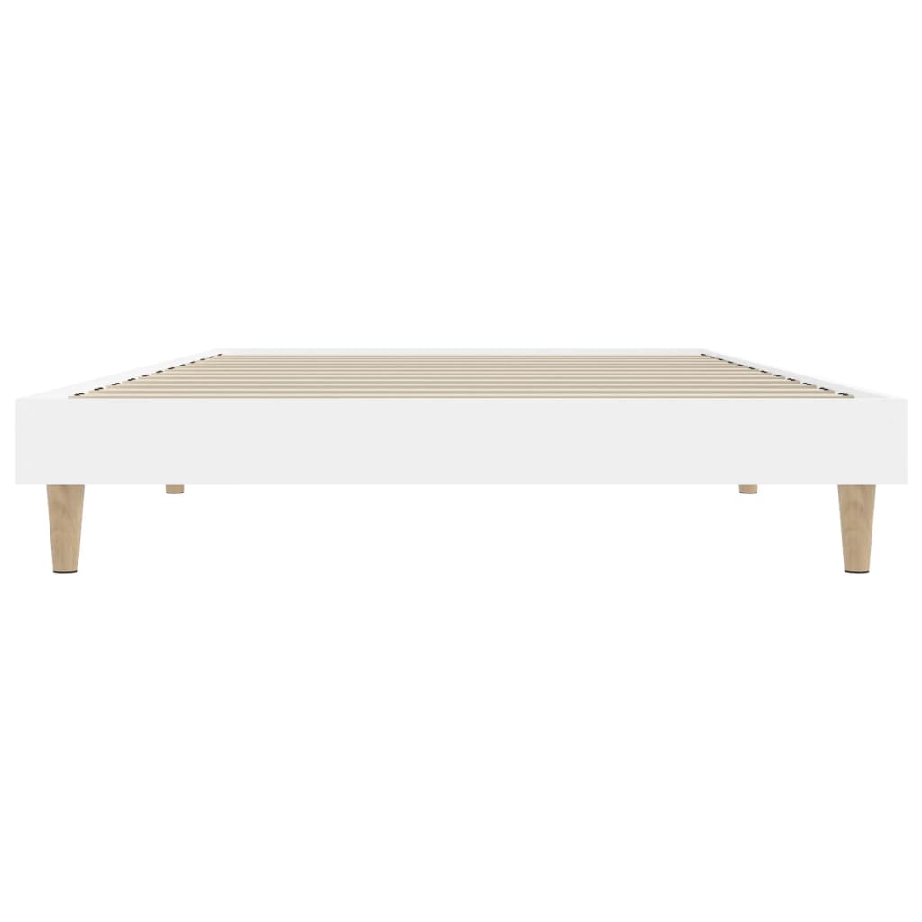 Bed Frame without Mattress White 90x190 cm Engineered Wood