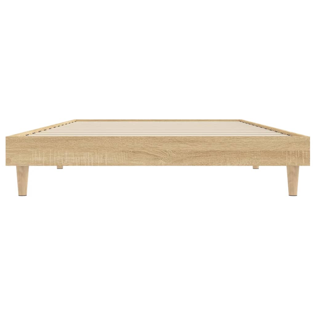 Bed Frame without Mattress Sonoma Oak 90x190 cm Engineered Wood