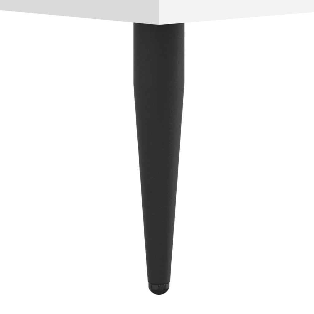 Bed Frame without Mattress White 150x200 cm Engineered Wood