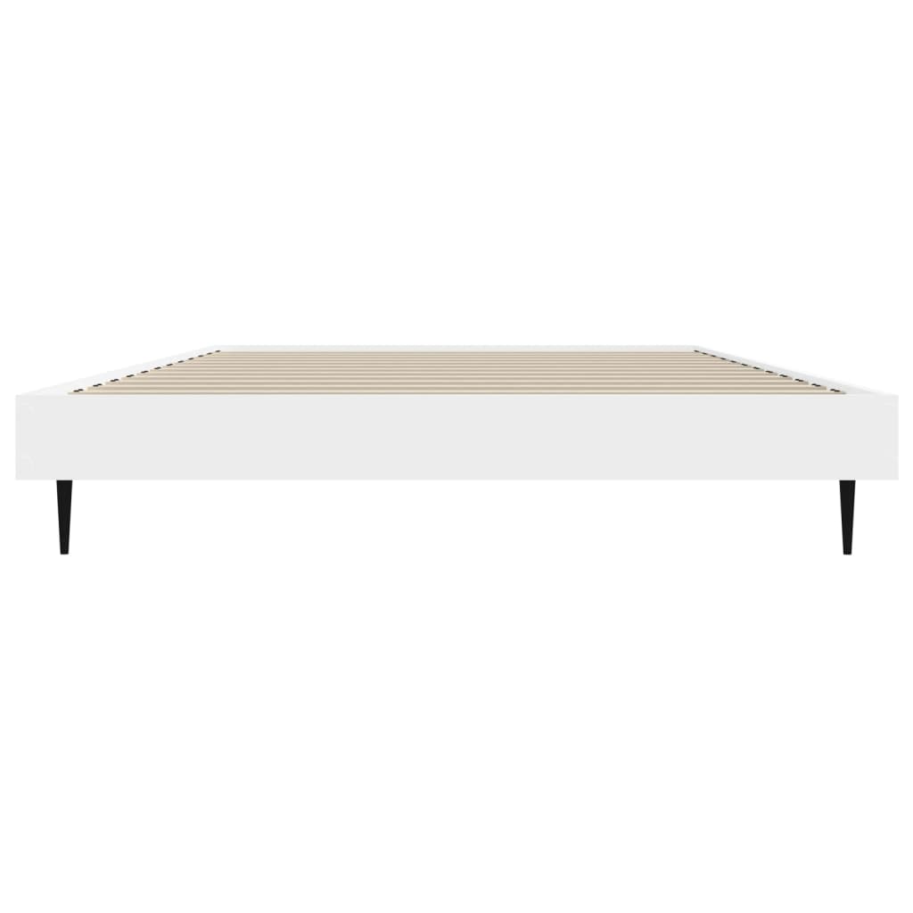 Bed Frame without Mattress White 90x190 cm Engineered Wood