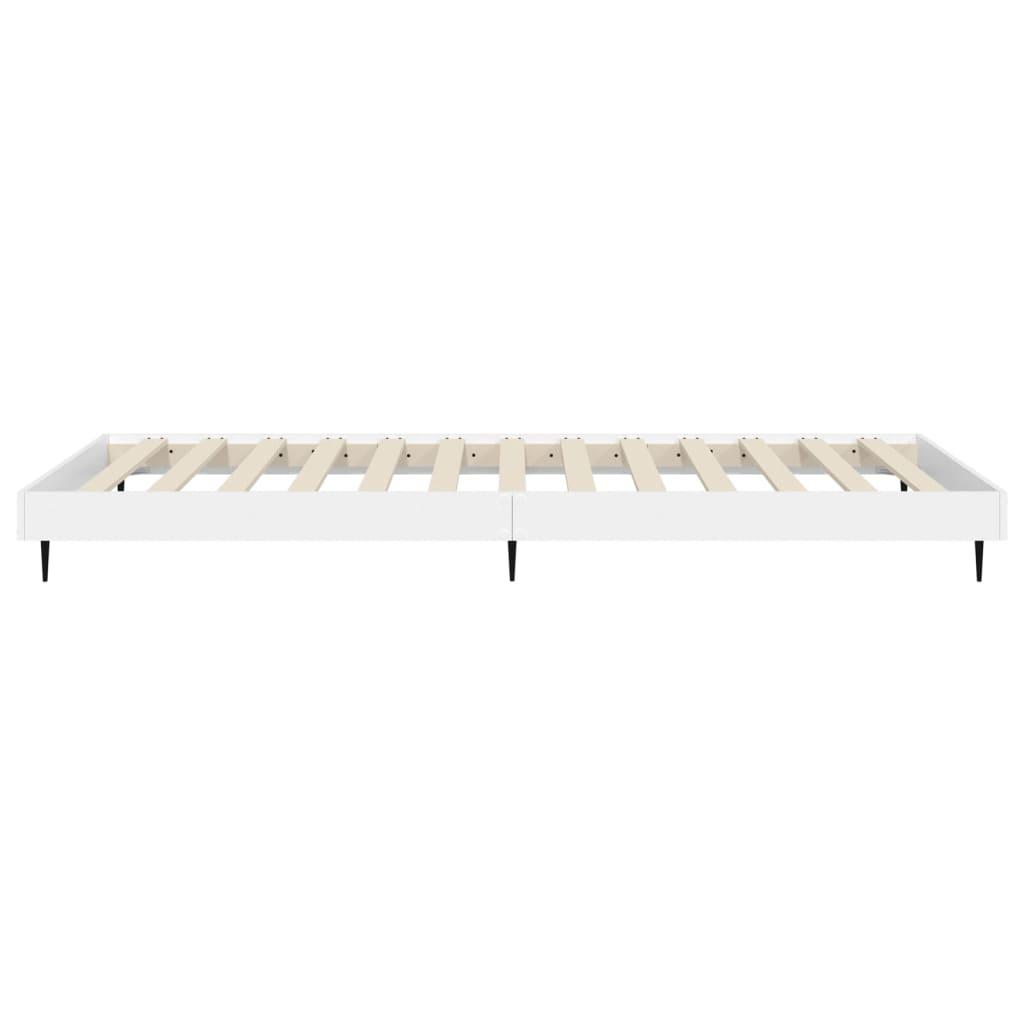 Bed Frame without Mattress White 90x190 cm Engineered Wood