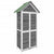 Garden Tool Shed Grey 89x52.5x175 cm Solid Wood Pine