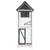 Bird House Grey 60x58.5x160 cm Solid Wood Pine