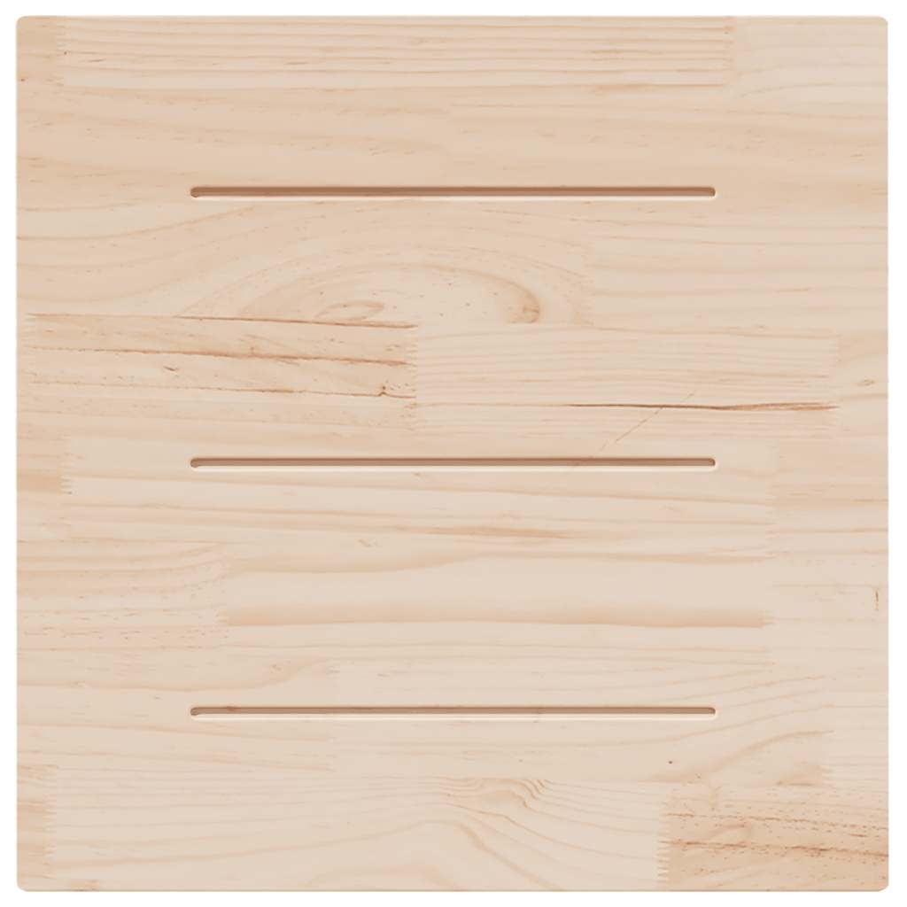 Table Top 70x70x2.5 cm Solid Wood Pine Square