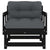 Garden Chairs with Cushions 2 pcs Black Solid Wood Pine