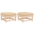 Garden Footstools with Cushions 2pcs Solid Wood Pine