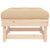 Garden Footstools with Cushions 2pcs Solid Wood Pine