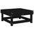 Garden Footstools with Cushions 2pcs Black Solid Wood Pine