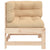 Corner Sofa with Cushions Solid Wood Pine