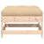 Garden Footstool with Cushion Solid Wood Pine