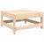 Garden Footstool with Cushion Solid Wood Pine