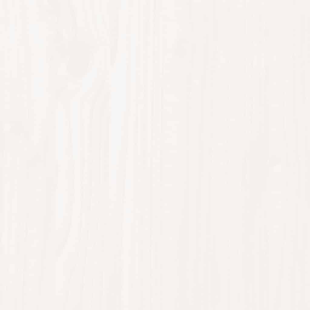 Garden Chairs with Cushions 2 pcs White Solid Wood Pine