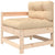 Garden Chair with Cushions Solid Wood Pine