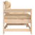 Garden Chair with Cushions Solid Wood Pine