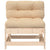 Middle Sofas with Cushions 2 pcs Solid Wood Pine