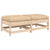 Garden Footstools with Cushions 2pcs Solid Wood Pine