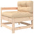 3 Piece Garden Lounge Set with Cushions Solid Wood