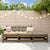 3 Piece Garden Lounge Set with Cushions Honey Brown Solid Wood