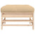 Garden Footstool with Cushion Solid Wood Pine