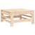 Garden Footstool with Cushion Solid Wood Pine