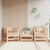 Garden Chairs with Cushions 2 pcs Solid Wood Pine