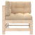 Corner Sofas with Cushions 2 pcs Solid Wood Pine