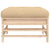 Garden Footstools with Cushions 2pcs Solid Wood Pine