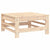 Garden Footstools with Cushions 2pcs Solid Wood Pine