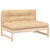 Middle Sofa 120x80 cm Solid Wood Pine