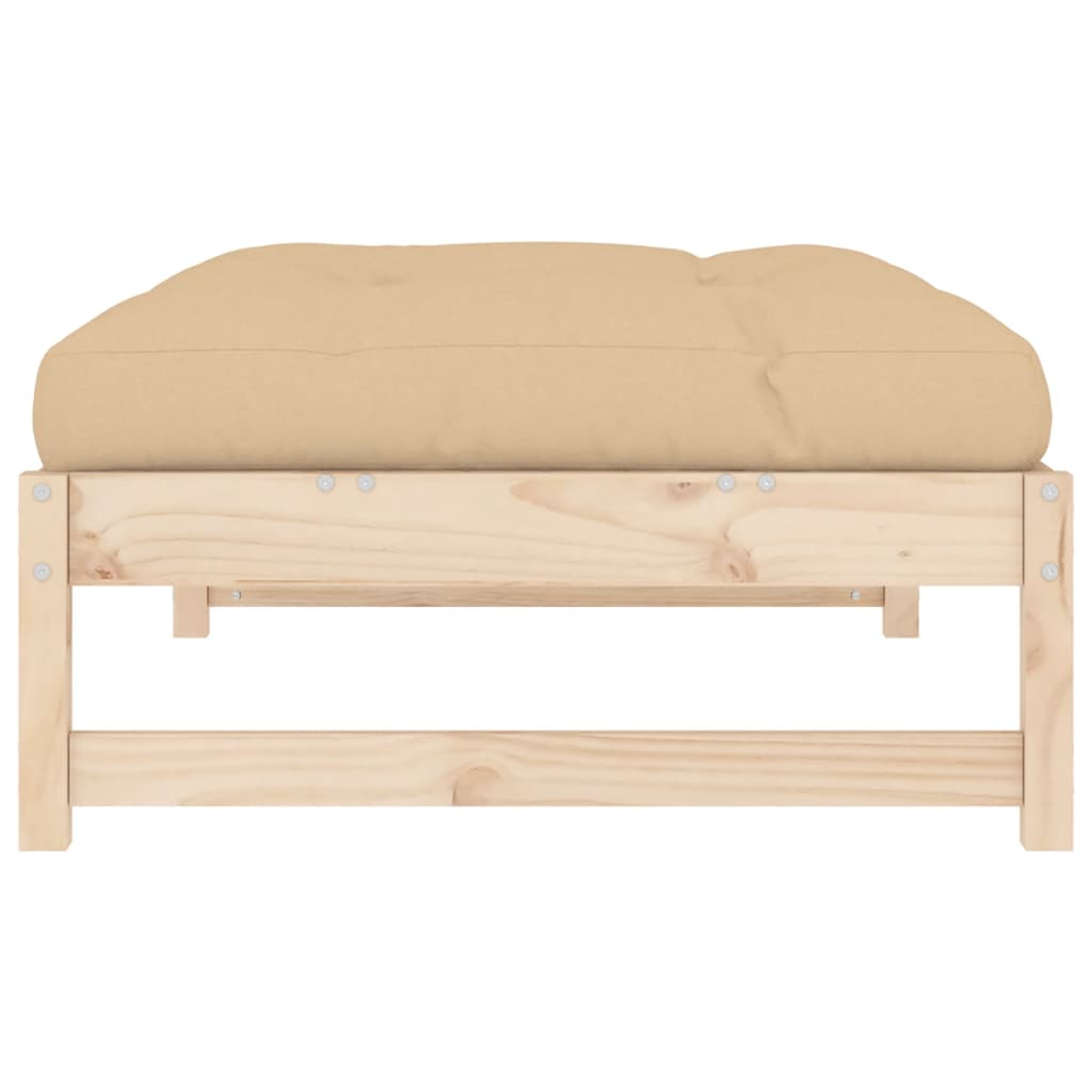 Garden Footstool 120x80 cm Solid Wood Pine